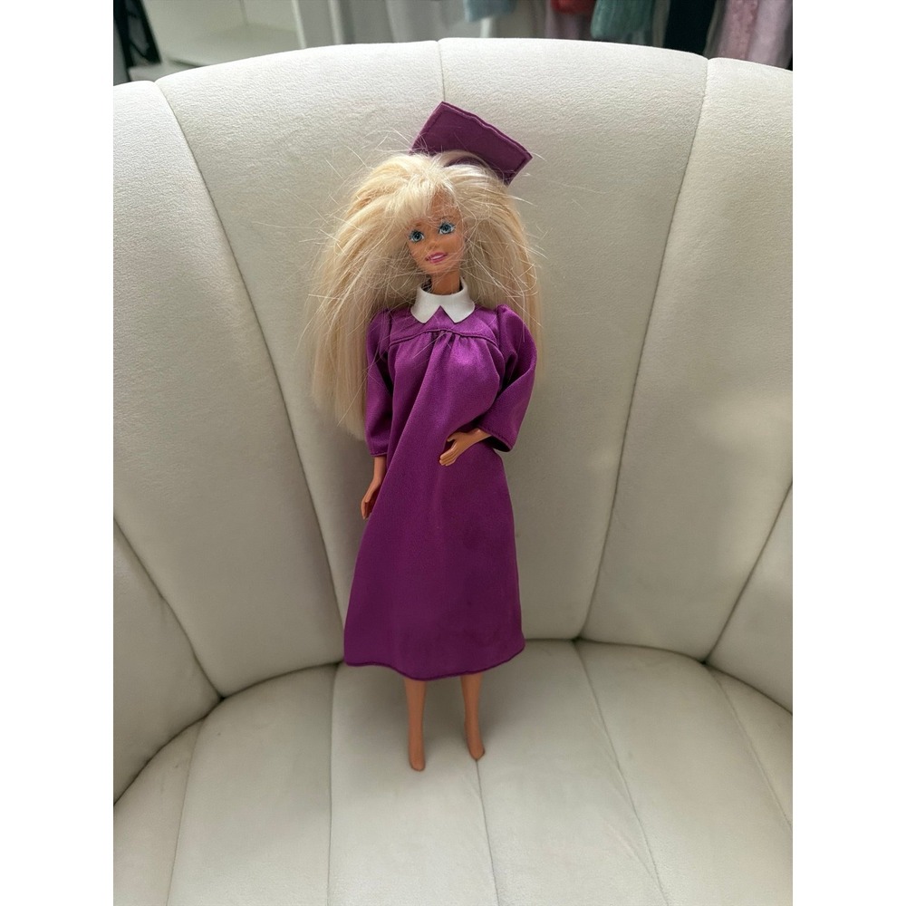 Vintage 1996 Graduation Barbie Doll Purple